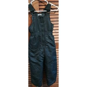 Athletic Works Unisex Youth Black Snow Ski Bib Overalls Snow Suit Pants SZ 6/6X